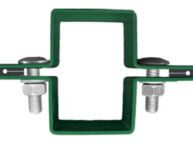 Zdjęcie: Obejma pośrednia do montażu ogrodzeń 60x40 mm POLBRAM