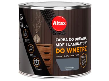Zdjęcie: Farba do drewna,MDF i laminatów do wnętrz 0,4 L antracyt ALTAX