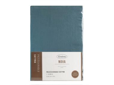 Zdjęcie: Prześcieradło z gumką Nova 140x200 cm + 30 cm niebieskie EUROFIRANY