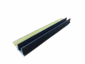 Listwa PVC BP12 L300 9/6 ciemny szary, przyokienna, dylatacyjna, tynkarska z uszczelką BELLA PLAST