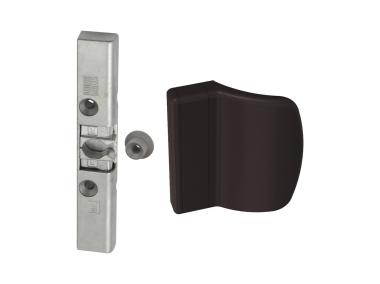 Zdjęcie: Zatrzask drzwi balkonowych Winkhaus BK z uchwytem brązowym METRO