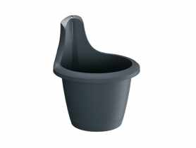 Doniczka Respana Hook antracytowy 20 cm PROSPERPLAST