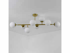 Lampa wisząca Dorado 8 złota LIGHT PRESTIGE