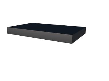 Zdjęcie: Daszek nad drzwi prostokątny 160x90x14,5 cm antracyt GUTTA