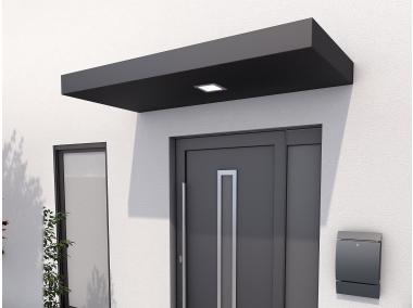 Zdjęcie: Daszek nad drzwi prostokątny 160x90x14,5 cm antracyt GUTTA