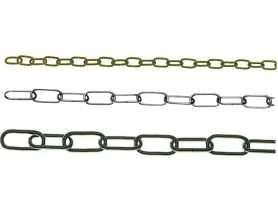 Łańuch ozdobny 3x34 mm, 30 m owalny mosiądzowany HSI