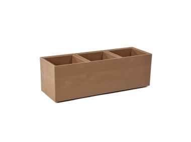 Zdjęcie: Kwietnik Karo 900x300x300 mm deska wood, naturalne drewno LAMELA