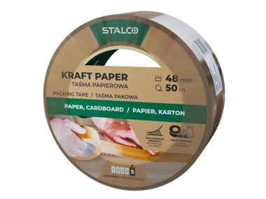 Zdjęcie: Taśma pakowa papierowa 48 mm x 50 m STALCO