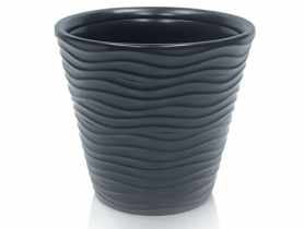 Doniczka Wave antracyt 40 cm PROPERPLAST