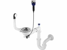 Syfon do zlewozmywaka granitowego 1-komorowego - Space-Saver Space-Saver stal DEANTE