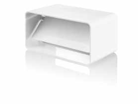 Łącznik z zaworem zwrotnym 110x54 mm biały VENTIKA