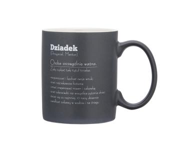 Zdjęcie: Kubek prosty 500 ml dekoracja Dziadek przyjaciel, mentor ALTOM DESIGN