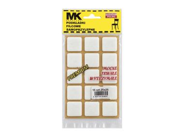 Zdjęcie: Podkładki filcowe premium 25x25 biały MK