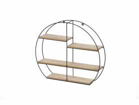 Półka Aspen czarny metal-MDF TS INTERIOR