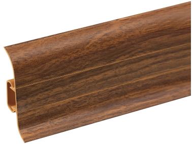 Zdjęcie: Listwa przypodłogowa PVC Premium Classic 22x59 mm; 2,20 m Dąb Palony Mat CEZAR