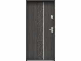 Drzwi wejściowe do mieszkań Bastion A-40 Wenge deska 80 cm lewe ODO KR CENTER