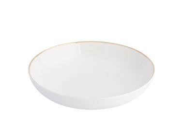 Zdjęcie: Talerz głęboki 20 cm porcelana kremowa new Bella Złota Linia ALTOMDESIGN