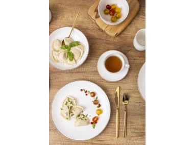 Zdjęcie: Talerz głęboki 20 cm porcelana kremowa new Bella Złota Linia ALTOMDESIGN