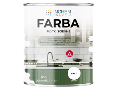 Zdjęcie: Farba Płytki ścienne, biały, zestaw 800 ml INCHEM POLONIA