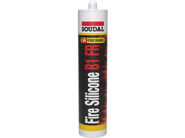 Zdjęcie: Uszczelniacz silikonowy Fire Silicone B1 FR - 300 ml biały SOUDAL