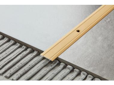 Zdjęcie: Profil progowy płaski aluminium anoda 30 mm 0,9 m złoty CEZAR