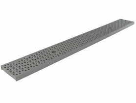Odwodnienie liniowe krata PP Decor A15 popiel 1000x126x20 mm ZMM MAXPOL