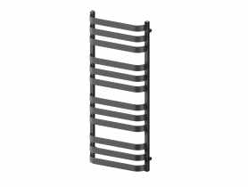 Grzejnik łazienkowy Kuba 3 530x1265 mm 595 W EN595 W czarny mat PSB