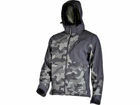 Kurtka softshell z kapturem moro zielono-czarny, 2XL, CE, LAHTI PRO