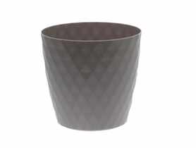 Doniczka Cristal 12 cm popiel GARDEN LIFE
