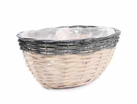 Osłonka wiklinowa na doniczkę 32x24x15 cm TIN TOURS