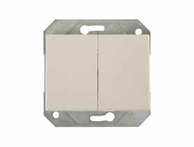 Włącznik podwójny biały VILMA