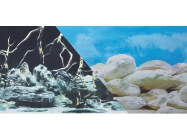 Zdjęcie: Tło do akwarium dwustronne korzenie/kamienie 50x80 cm ZOLUX