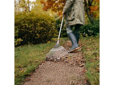 Zdjęcie: Grabie metalowe do liści Ergonomic wachlarzowe FISKARS