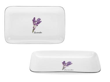 Zdjęcie: Półmisek Prowansja 20 cm z porcelany New Bone 81480 Lavender RAVI
