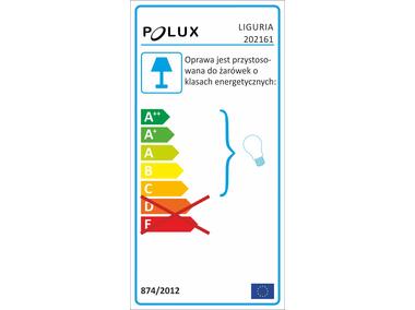 Zdjęcie: Lampa ogrodowa Liguria wiszaca czarna POLUX