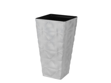 Zdjęcie: Doniczka Diva Slim kwadratowa 30 cm platyna VERDENIA