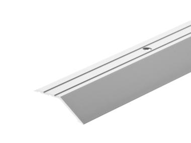 Zdjęcie: Profil progowy ochronny skośny aluminium anoda 45 mm 1 m srebrny CEZAR