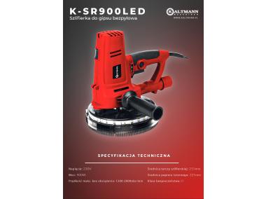 Zdjęcie: Szlifierka do gipsu Radar K-SR900LED KALTMANN