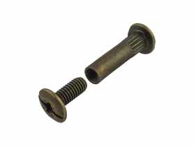 Złącze śrubowe fi-8 mm brąz 4 sztuki METRO