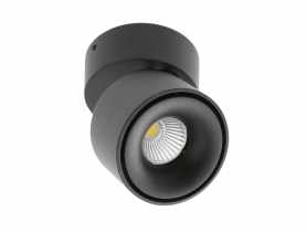 Oprawa LED Bianco 8 W okrągła czarna neutralny biały GTV