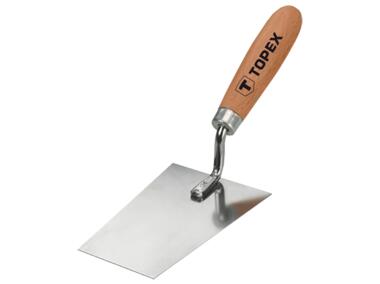 Zdjęcie: Kielnia sztukatorska trapezowa nierdzewna 160x80mm  TOPEX