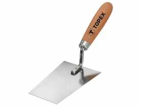 Kielnia sztukatorska trapezowa nierdzewna 160x80mm  TOPEX