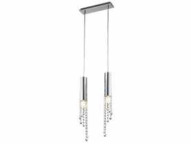 Lampa sufitowa wisząca Duero 2x3 W  LED chrom CANDELLUX