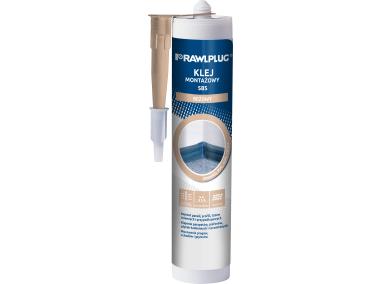 Zdjęcie: Klej montażowy SBS beżowy 300 ml RAWLPLUG