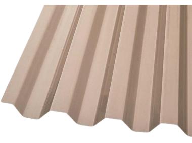 Zdjęcie: Płyta profilowana PVC trapez brązowa dymna 200x90 cm typ 08 GUTTA