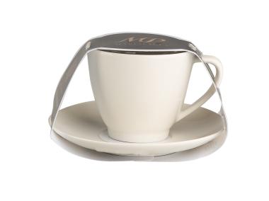 Zdjęcie: Filiżanka 250 ml Ecru Nova ze spodkiem 15 cm MARIA PAULA