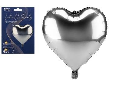 Zdjęcie: Balon foliowy Heart srebrny RAVI