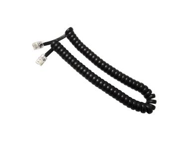 Zdjęcie: Kabel telefoniczny spiralny RJ10, 2 m, czarny BMTF16 DPM SOLID