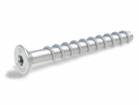 Wkręty do betonu w ocynku płatkowym z łbem stożkowym M6, 7.9x75 mm - 100 szt. RAWLPLUG