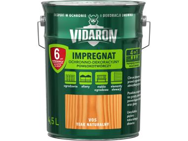Zdjęcie: Impregnat do drewna teak naturalny 4,5 L VIDARON